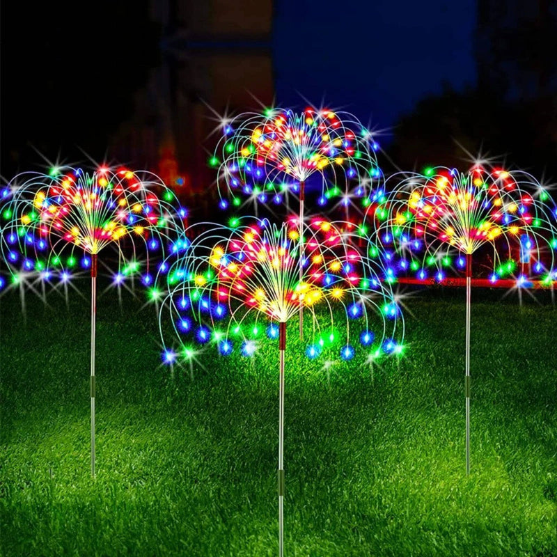 Led Solar Fogos de Artifício -  Luzinhas de natal