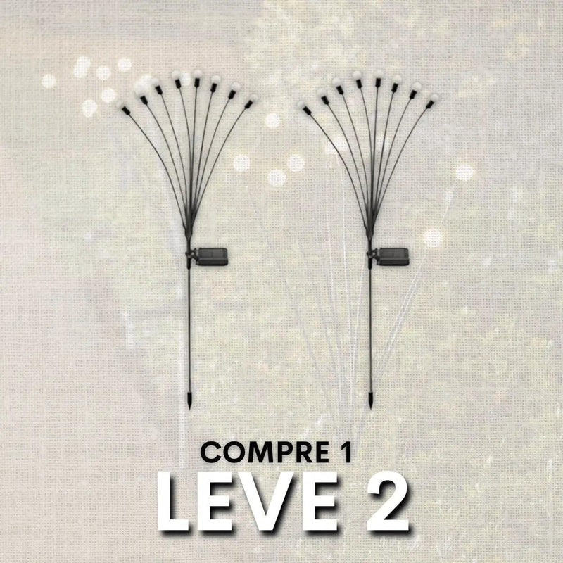 Luzes Solares Para o Jardim FireFly® COMPRE 1 E LEVE 2!