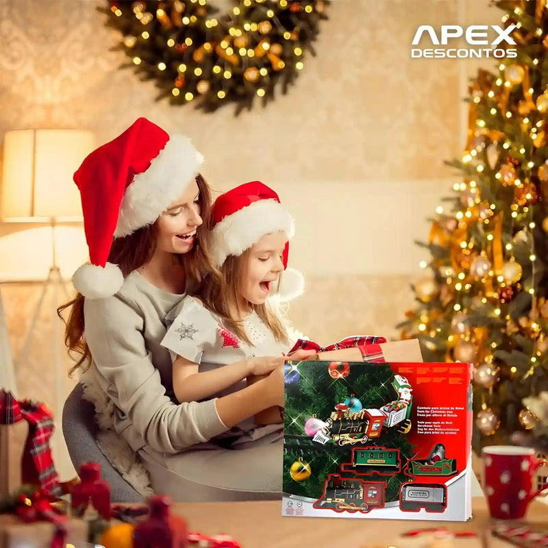 Trenzinho Expresso Elétrico de Decoração Natalina - Adicione Magia ao seu Natal!